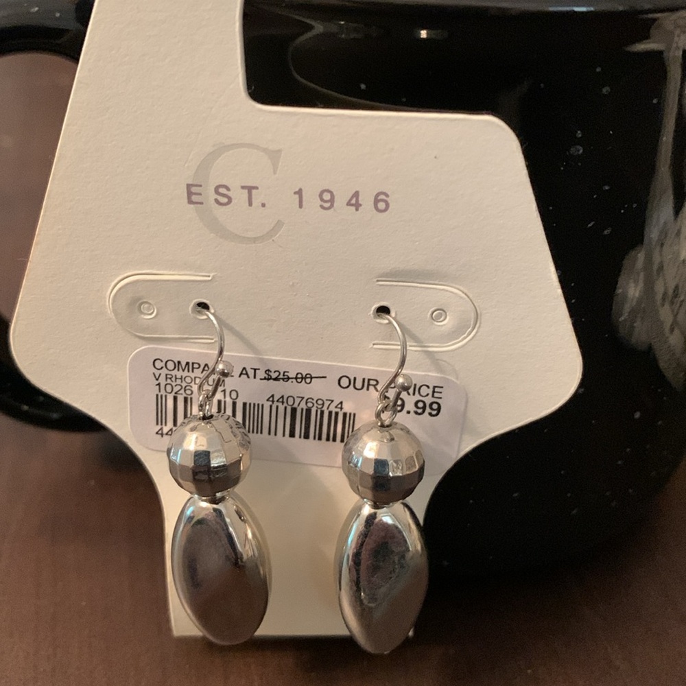 Cato Silver-Tone Multi Strand Necklace and Earring Set - Picture 6 of 7